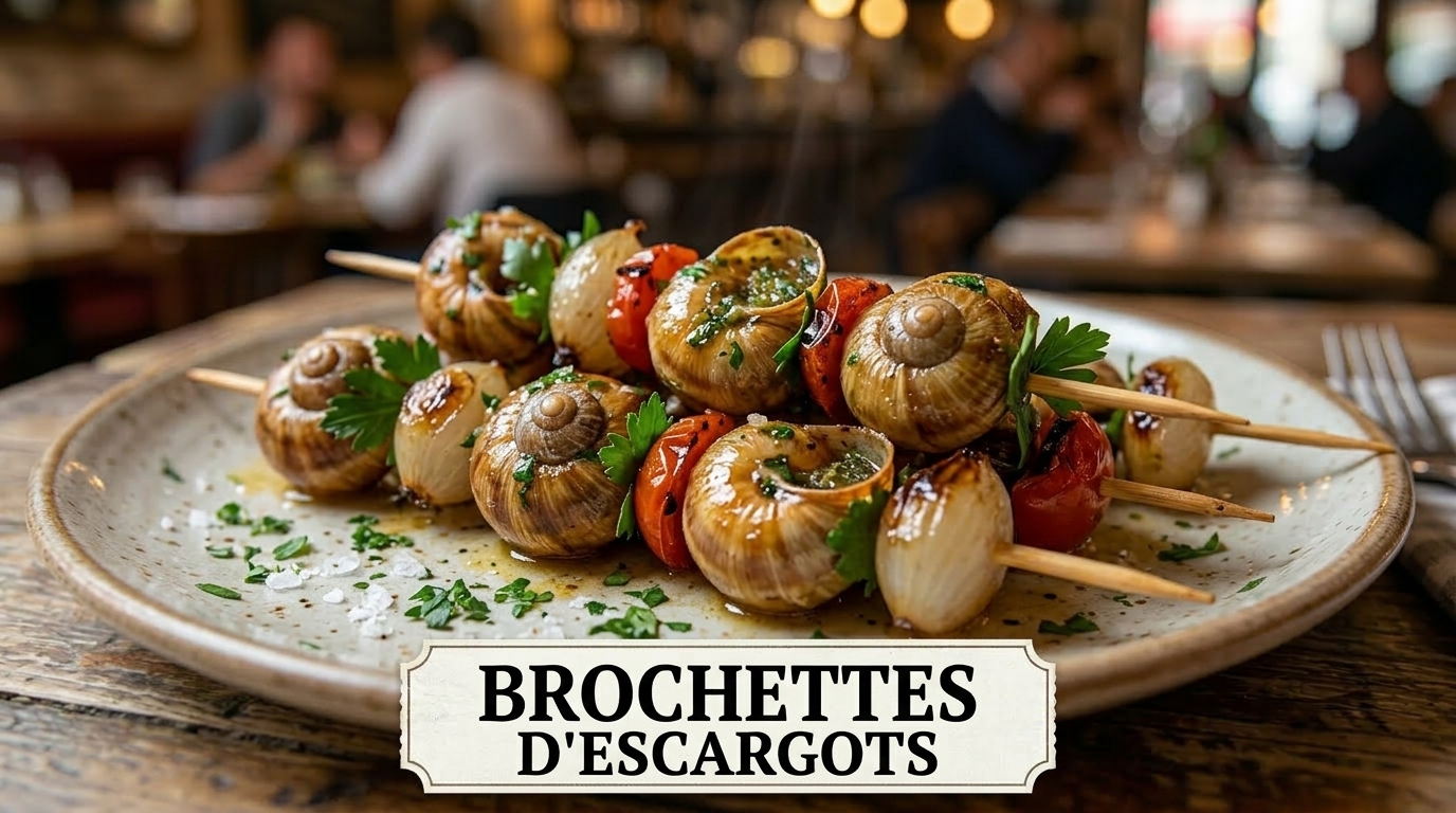 Brochette d'escargots