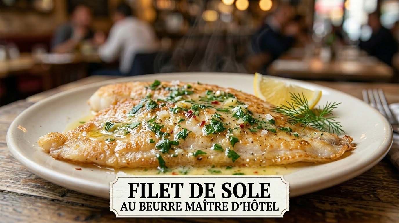Filet de sole beurre maître d'hôtel
