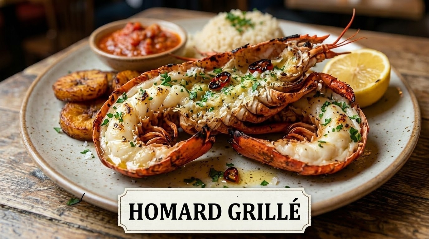 Langouste grillée beurre clarifié